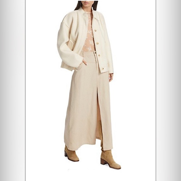 NWT Free People We The Free Come As You Are Corduroy Maxi Skirt in Beechwood - Picture 10 of 15